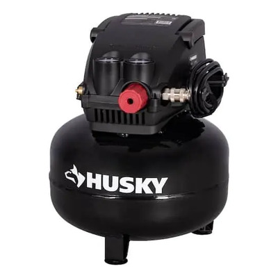 Compresor Husky 3 Galones 120 Psi Libre De Aceite Color Negro Fase Eléctrica Monofásica Frecuencia 60 | Meses sin interés