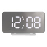 Reloj De Noche, Despertador Digital Led, Espejo De Tocador