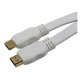 Cabo Hdmi 2.0 Flat Tblack 2m, Conector Dourado Fixo