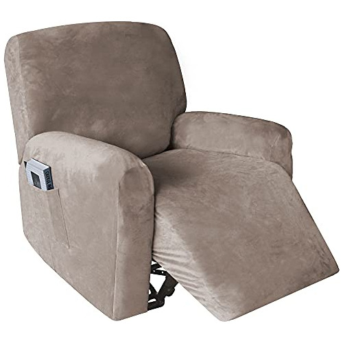 4 Piezas Funda De Sillón Reclinable De Terciopelo Elá...