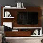 Panel Lcd Led Rack Modular Rack Mueble Organizador Color Marrón