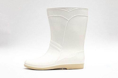 Botas De Lluvia Dama Torerita Blanca C38