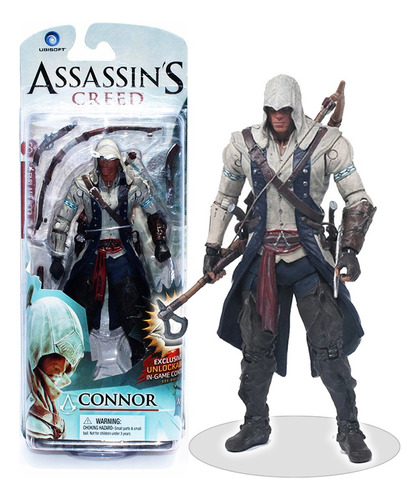 Boneco Assassins Creed Connor + Brinde - Frete Grátis!!!