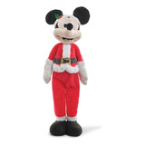 Boneco Mickey De Natal Pernas Retratil Disney Original 70cm