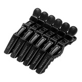 Set Tomador De Cabello Tipo Cocodrilo (6 Unidades) Negro