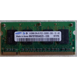 Memoria Ram Samsung 512mb Ddr2 667mhz Note(m470t6554ez3-ce6)