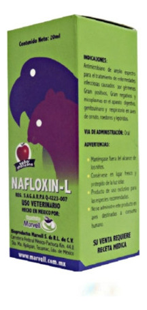 Nafloxin- L Antimicrobiano De Amplio Espectro 20ml. Marvell