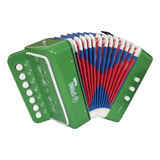 Acordeon Spring Spk-73v Infantil Verde