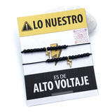 Pulseras Pareja Par Amor Voltaje Eléctrico Tóxico