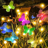 Luces Solares De Mariposa Para Decoración De Jardín 4 Paquet