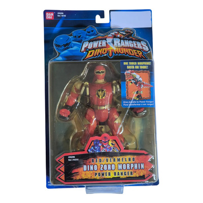 Figura Power Rangers Dinothunder Dino Zord Morphin Rojo | Envío gratis