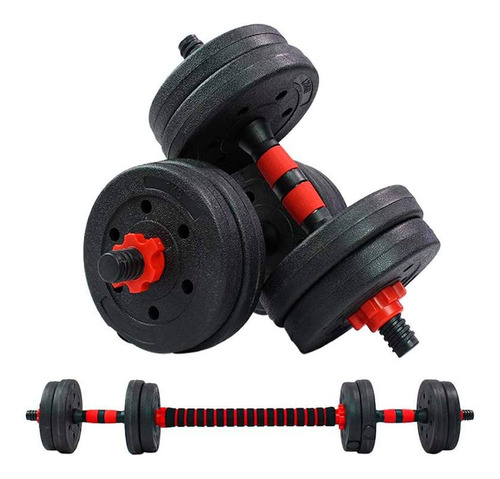 Set Mancuernas Barra Ajustable K-fit 30kg 