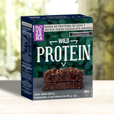 5 Barras Proteína Wild Protein Chocolate Amargo 45g C/u