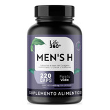 Life 360+ Men's H Colágeno 220 Cápsulas Biotina L-lisina Sin Sabor