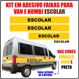Kit Em Adesivos Faixa Para Kombi E Van Escolar 4 Metros