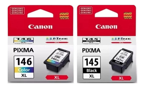 Dual Pack Cartucho De Tinta Canon Pg-145xl Cl-146xl Original