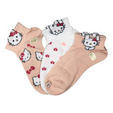 Calcetines Kitty 2pak Con 6pares Astetic,kwaii,calado.