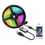 Led Ribbon 5m Colors Decoração Bluetooth + Usb + App Control