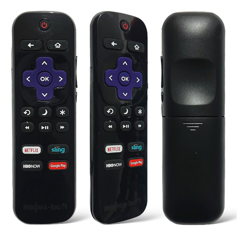 Control Compatible Insignia Roku Tv Smart Ntfx + Funda Pila