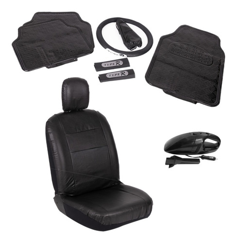 Kit Tuning Funda Asientos Auto Alfombra Palanca Aspiradora