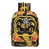 Mochila Cobra Kai 171207 Negro/amarillo Para Hombre Color Negro