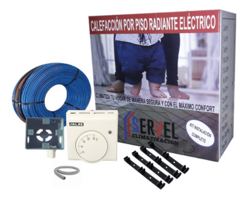 Piso Radiante Electrico, Kit 7 A 9m2,  Losa Radiante 