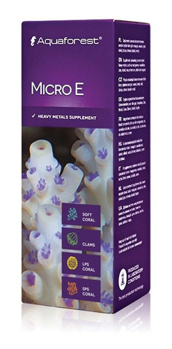 Micro E 10ml Aquaforest Elementos Traza Acuario Marino