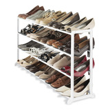 Whitmor Zapatero Zapatos Metal Organizador 20 Pares Armable Color Blanco