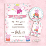 Kit Imprimible Peppa Pig Chanchita, Cumple Editable Pdf