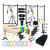 Kit Power Rack Condicionamento Completo Funcional Academia