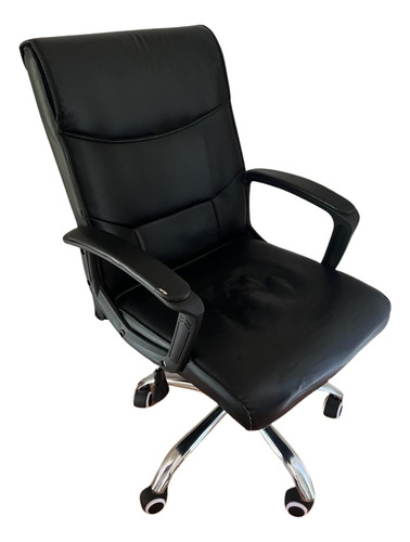 Silla De Escritorio Ergonomica Sillon De Cuero Oficina Usada