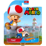 Hot Wheels Super Mario Character Cars Toad Original Nintendo