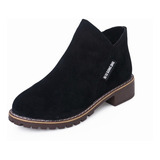 Botas Martin De Moda Plana Para Mujer