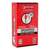 Grampas Sujeta Cable Tacsa N° 9 Para Cable Coaxil X20 Cajas