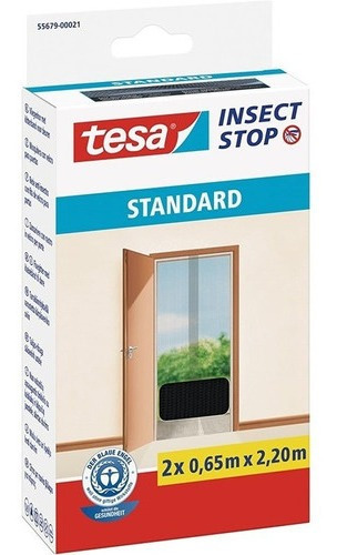 Insect Stop Malla Puertas 0.65m*2.2m 2un Negro Tesa