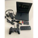 Playstation 2 Slim Scph-70012 Com Monitor E Controle