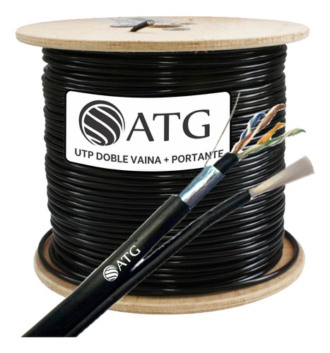Cable Utp Cat5e Ftp Atg Doble Vaina 100% Cobre Tensor Dielec