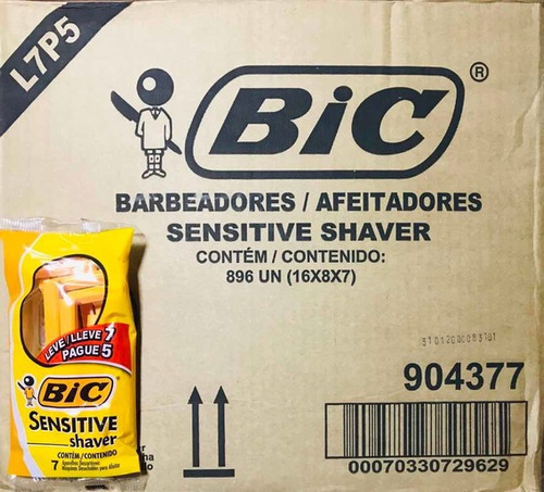 Aparelho Barbear Bic Sensitive Caixa 896 Unidades Atacado