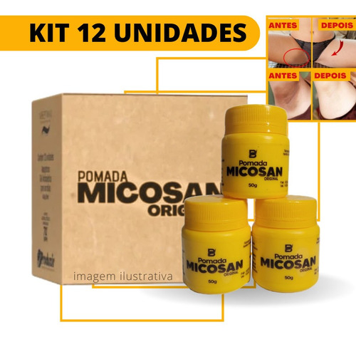 12 Pomada Micosan Original Creme Clareador De Manchas 50g