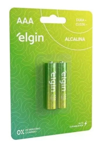 Pilhas Alcalinas Elgin Aaa 20 Cartelas C/2 Un