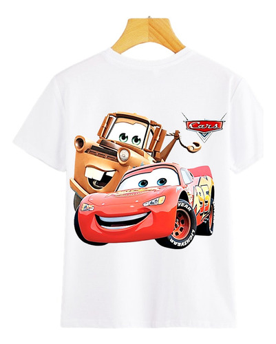 Camisetas De Cars Para Niños Sublimada - Piel De Durazno