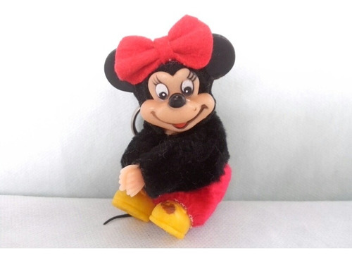 Antiga Pelucia Chaveiro Agarradinho Da Minnie Mouse  Disney 