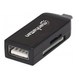 Lector De Tarjetas Otg Manhattan 24 En 1+usb Smartphone Tabl