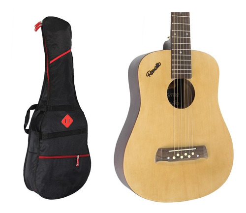 Pack Guitarra Acustica Viaje 3/4 Ramallo By Gracia Con Funda