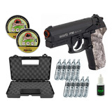 Kit Pistola Pressão De Chumbinho 4.5 Gamo Pt80 + Kit Recarga