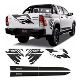 Calco Juego Franjas Hilux 2016-2017-2018-2019-2020 Limited