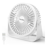 Ventilador Usbfaraday Faay Con Rotacion De 360 Grados Blanco