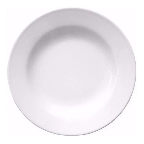 Plato Hondo Melamina 22cm Blanco X6 Cocina Vajilla