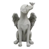 Decoración De Escritorio Con Forma De Estatua De Perro Ángel