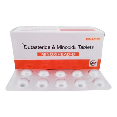 Minoxidil 5mg + Dutasterida 0.5mg 100 Tabletas | Meses sin interés